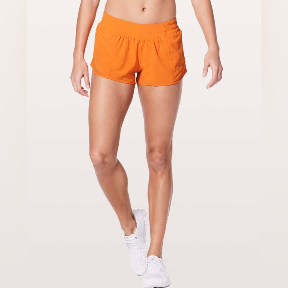 Lululemon Hotty Hot Short II (2.5”) in Vivid Amber Size 4 (VERY gently worn)